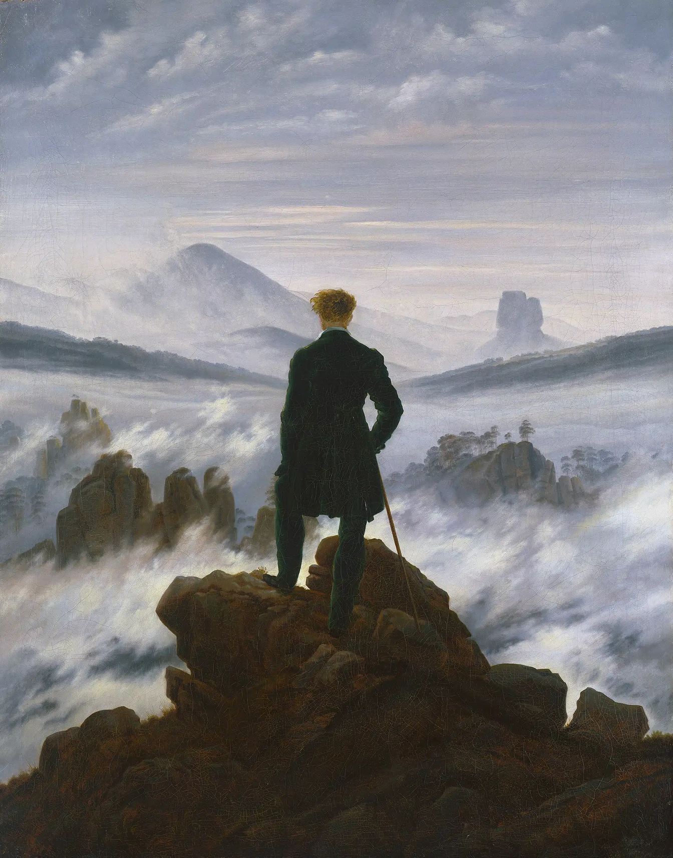 Caspar David Friedrich: Der Wanderer über dem Nebelmeer